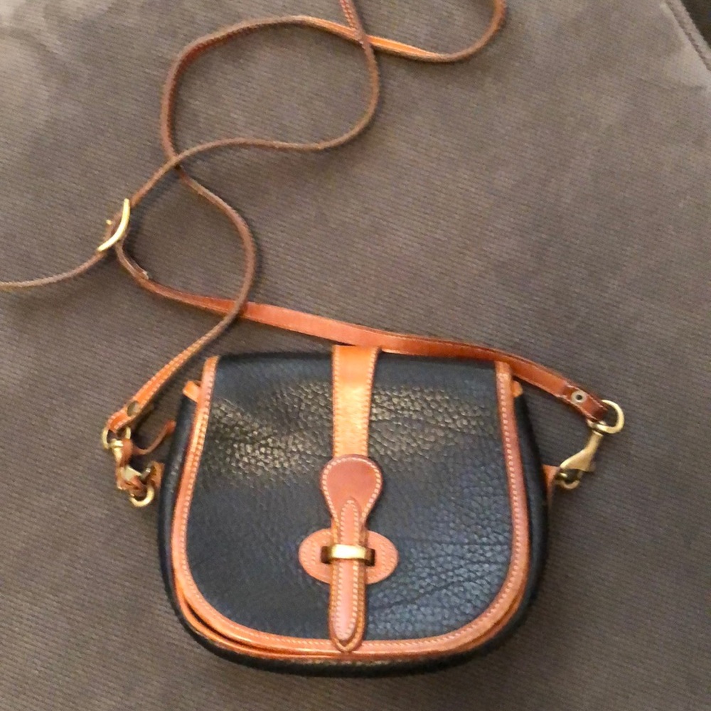 Dooney & Bourke Black and Tan Crossbody Bag